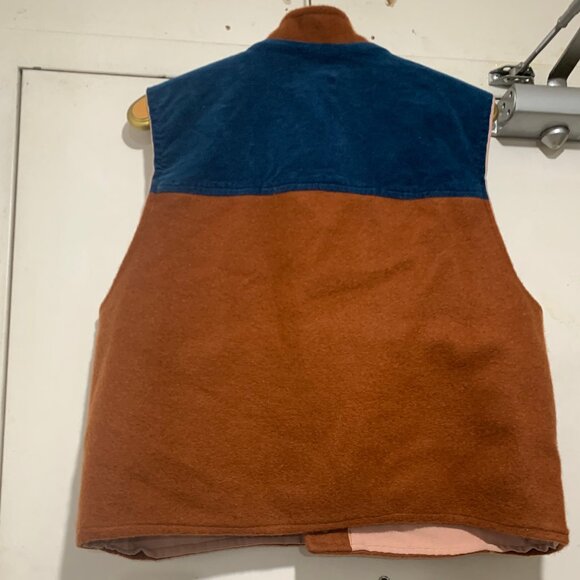 VINTAGE HOMEMADE CASUAL WOOL VESTS SIZE L - Picture 4 of 7